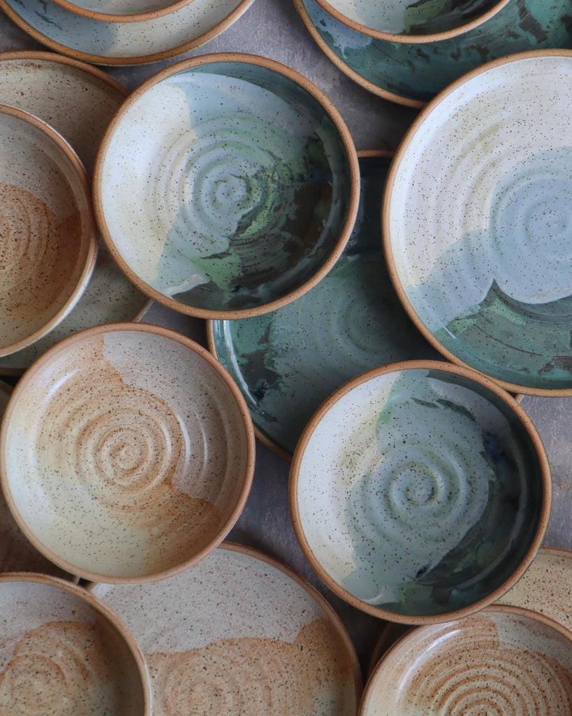 glaze a dinner set with me